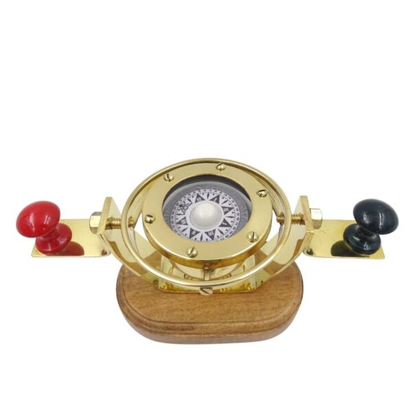 Kardankompass aus Messing 19 cm - Faszinierende Nautik