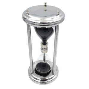 Silberne Sanduhr 10 Minuten 33 cm - Eleganter Blickfang