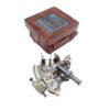 Messing Sextant in Lederbox 13 cm - Faszinierender Klassiker