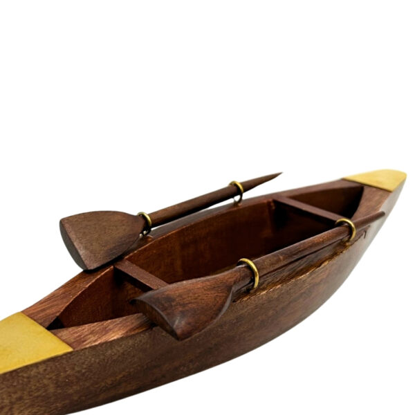 Holzboot maritime Deko 25cm - Stilvoller Blickfang