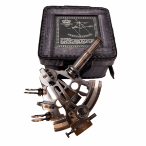 Messing Sextant mit Lederbox - Exklusiver Nautik-Blickfang