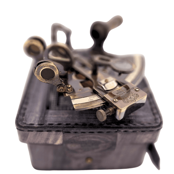 Messing Sextant mit Lederbox - Exklusiver Nautik-Blickfang