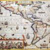 Historische Amerika Karte 50cm - Faszinierende Vintage Deko