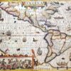 Historische Amerika Karte 50cm - Faszinierende Vintage Deko