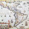 Historische Amerika Karte 50cm - Faszinierende Vintage Deko