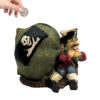 Piraten Spardose 14 cm mit Schatz - Origineller Blickfang