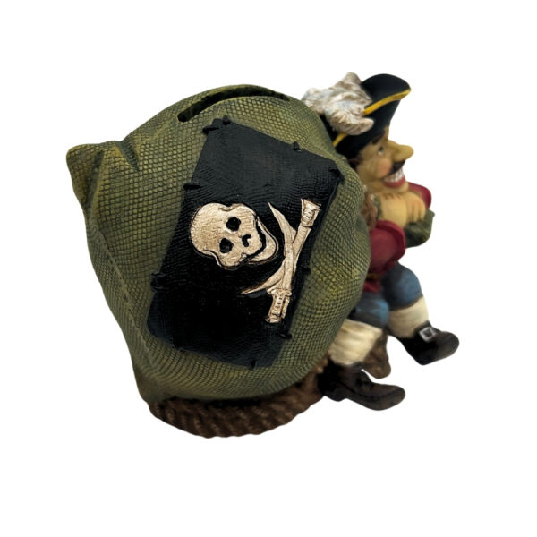 Piraten Spardose 14 cm mit Schatz - Origineller Blickfang