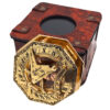 Achteckiger Messingkompass 8 cm - Exklusives Retro-Set
