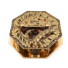 Achteckiger Messingkompass 8 cm - Exklusives Retro-Set