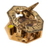 Achteckiger Messingkompass 8 cm - Exklusives Retro-Set