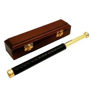 Messing Leder Fernrohr 30 cm - Exklusives Entdecker-Set