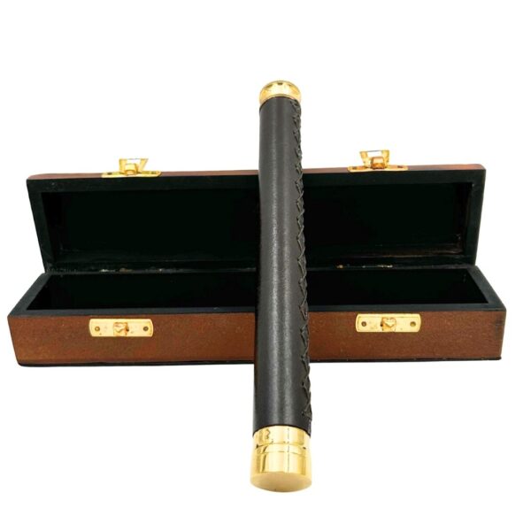 Messing Leder Fernrohr 30 cm - Exklusives Entdecker-Set