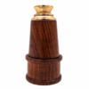 Messing Holz Fernrohr 18 cm - Exklusiver Retro-Blickfang