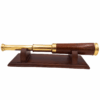 Messing Holz Fernrohr 32 cm - Faszinierender Retro-Blickfang