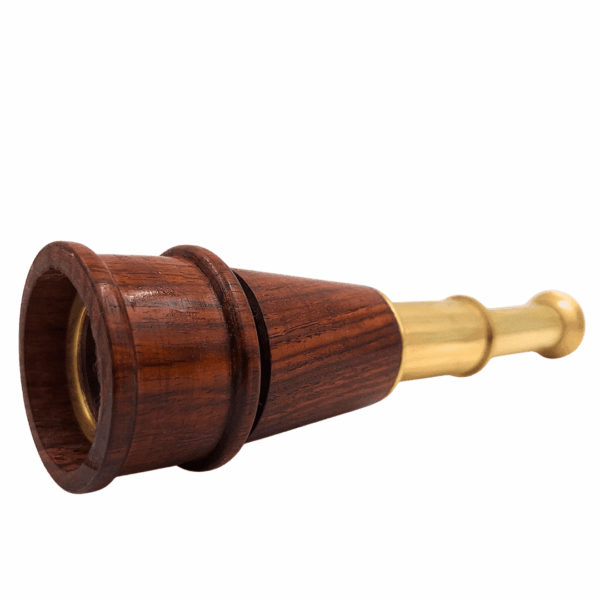 Messing Holz Fernrohr 32 cm - Faszinierender Retro-Blickfang