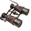 Messing Fernglas mit Lederetui - Exklusiver Retro-Look