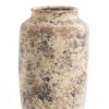 Beige Keramik Bodenvase 50 cm - Eindrucksvolle Antikoptik