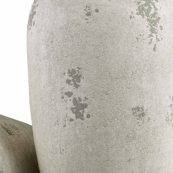 Beige Keramik Bodenvase 45cm - Eindrucksvoller Blickfang