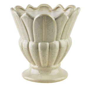EVAM Keramikvase 21cm - Elegante florale Kelchform