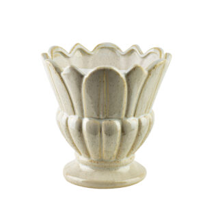 EVAM Keramikvase 17cm - Exklusive florale Kelchform