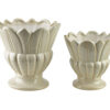EVAM Keramikvase 17cm - Exklusive florale Kelchform
