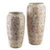 Rosa Keramikvase 37cm - Exklusive Vintage-Ornamente