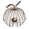 Rost Kürbis Windlicht Metall - Einzigartige Herbstdeko 30 cm