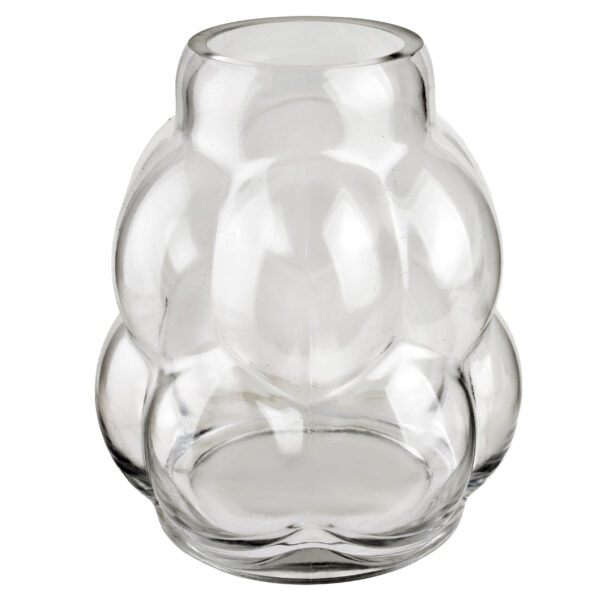 SERENITE Klare Glasvase - Faszinierende Form 23 cm