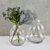SERENITE Klare Glasvase - Faszinierende Form 23 cm