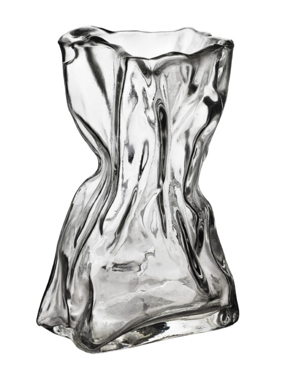 SERENITE Skulpturale Glasvase - Eindrucksvoll 22 cm