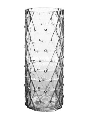 SERENITE Facettierte Glasvase - Faszinierend 30 cm