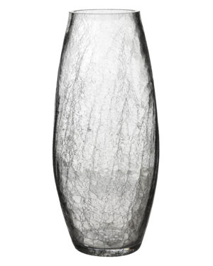SERENITE Crackle Bodenvase - Eindrucksvolle Höhe 35 cm