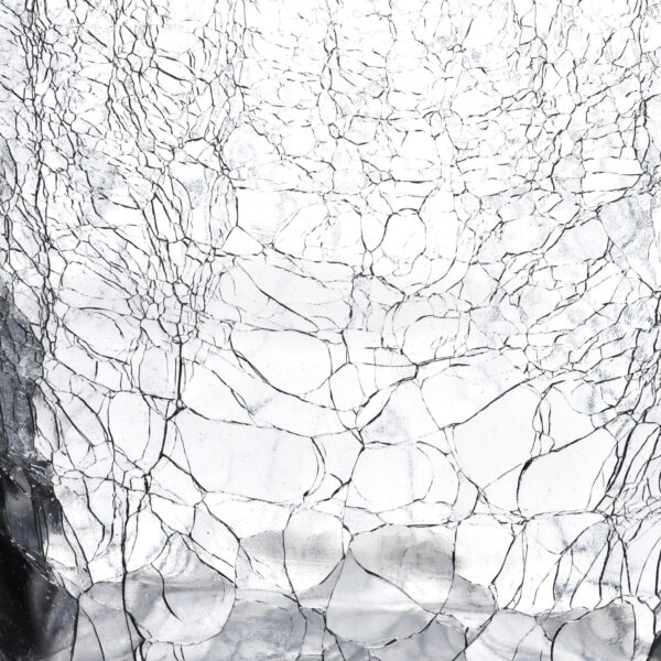 SERENITE Crackle Bodenvase - Eindrucksvolle Höhe 35 cm