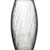 SERENITE Crackle Glasvase - Exklusives Design 30 cm