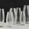 SERENITE Crackle Glasvase - Exklusives Design 30 cm