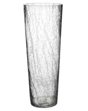 SERENITE Konische Craquelé Glasvase - Eindrucksvoll 40 cm