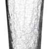SERENITE Konische Craquelé Glasvase - Eindrucksvoll 40 cm