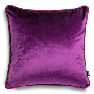 Glamour Violettes Samtkissen - Luxuriöser Glanz 45x45 cm