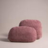 Cloud Bouclé Dekokissen Violett - Kuscheliger Akzent 50x30 cm