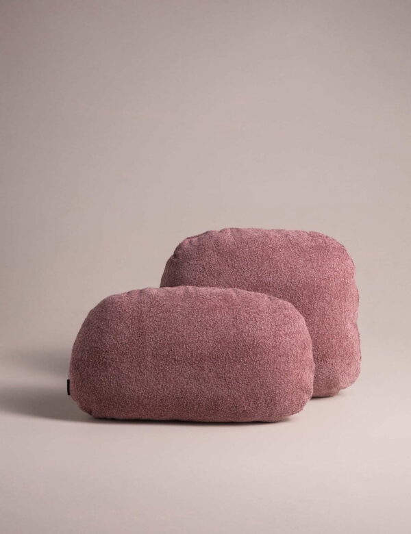 Cloud Bouclé Dekokissen Violett - Kuscheliger Akzent 50x30 cm