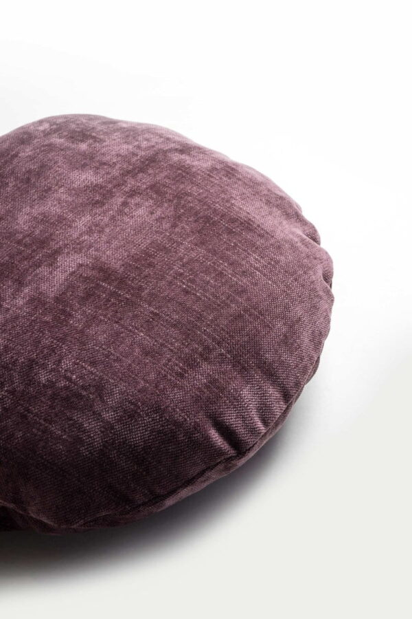 Rolo Rundes Dekokissen Violett - Stilvoller Blickfang 45x45 cm