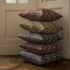 Nava Bordeaux Dekokissen - Elegantes Muster 45x45 cm
