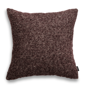 Nola Bordeaux Wollkissen - Exklusive Struktur 45x45 cm