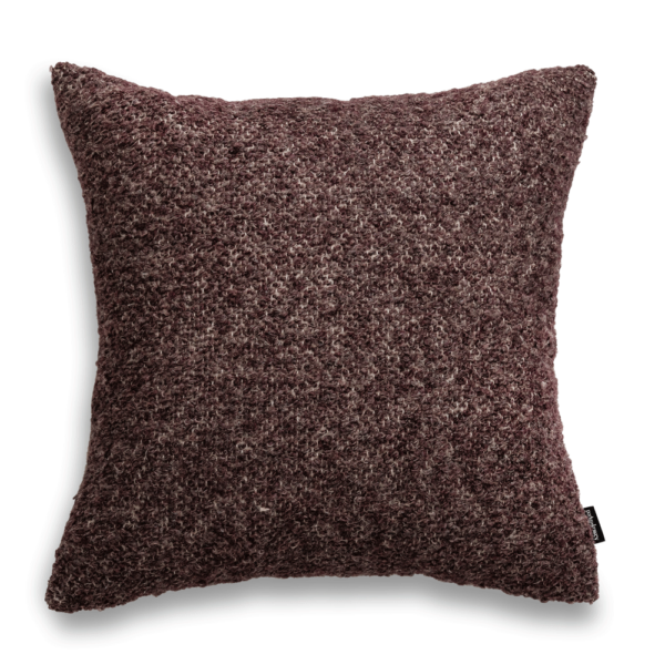 Nola Bordeaux Wollkissen - Exklusive Struktur 45x45 cm