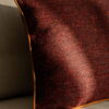 Bordeaux Wolloptik Dekokissen - Exklusiver Kontrast 45x45 cm