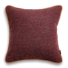 Bordeaux Wolloptik Dekokissen - Exklusiver Kontrast 45x45 cm