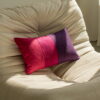 Split Wollkissen Rosa Violett - Exklusiver Farbakzent 50x30 cm