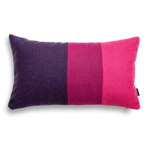 Split Wollkissen Rosa Violett - Exklusiver Farbakzent 50x30 cm