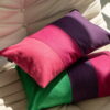 Split Wollkissen Rosa Violett - Exklusiver Farbakzent 50x30 cm