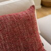 Rotes Silencio Dekokissen - Stilvoller Struktur-Look 45x45 cm